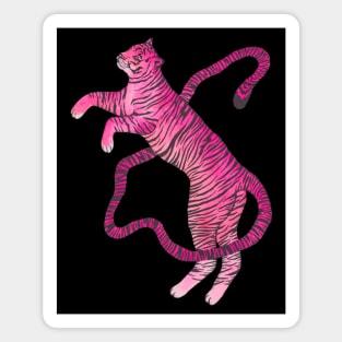 Pink emo tiger Magnet